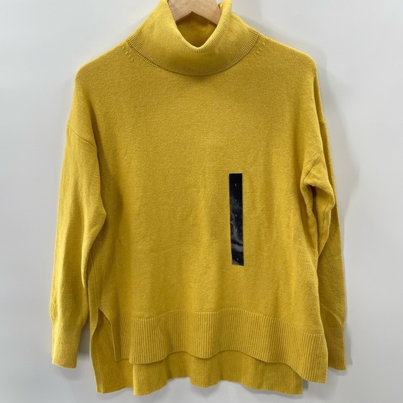 Banana Republic Sweaters Nwt Banana Republic X Repreve Recycled Mustard Gold Cowl Neck